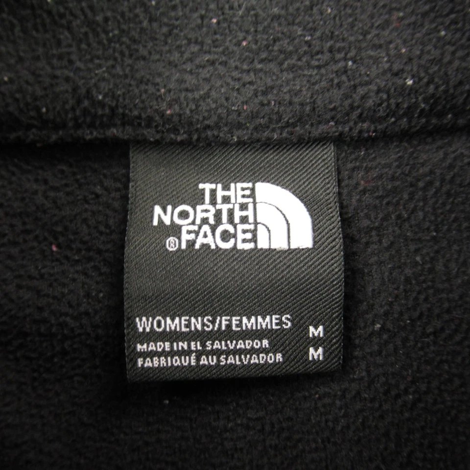 Suéter North Face Para Hombre Mediano Manga Larga 1/4 Cremallera Negro Pullover Ligero Foto 4 de 4