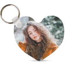 Custom FRP Keychain with Heart Photo