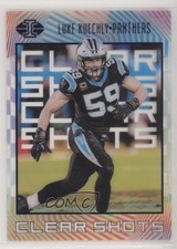 2019 Panini Illusions Clear Shots Blue 230/299 Luke Kuechly #CS-LK xs4