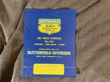 Original 1955 Butterfield Tools Catalog No. 24c Derby Line Vermont