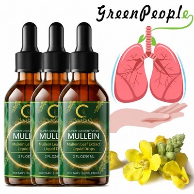 Mullein Leaf Extract Super Concentrated 420,000 MG  2 FL.OZ/60 ML Lung Cleanse
