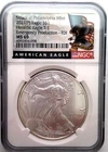 2021 P AMERICAN SILVER EAGLE DOLLAR 1 OZ NGC MS69 T-1 EMERGENCY PRODUCTION FDOI