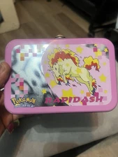 1999 Rapidash Tin Box + 1999 & 7 2000 Tomy Figures & 2 Oddzon Rollers