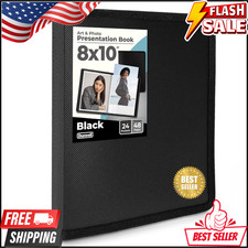 Photo Album 8X10 Binder - 48 Pages for Pictures, Portraits, Artwork, Keepsakes