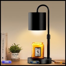 Briever L6088-HH Dimmable Candle Warmer Timer Height Adjustable Black Solid