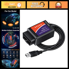OBD2 USB Scanner Adapter, ELM327 Diagnostic Tool for Ford Lincoln Mazda, MS-Can/