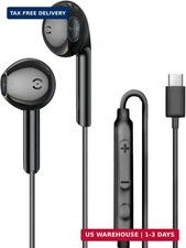 MAS CARNEY USB C Earbuds Wired Ear Buds for Samsung Galaxy S25 S24 S23 S22 S21 S