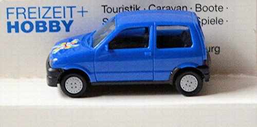 Fiat Cinquecento Kombilimousine 1991-99 blau Freizeit + Hobby 1:87 Herpa 350637 - Bild 2 von 5