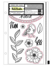 Vicki Boutin - Color Kaleidoscope Stamp Dies - So Fun - 13 Pieces - Brand New