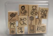 Stampin Up Wood Mounted Block Stamping Sets - You Pick - Used