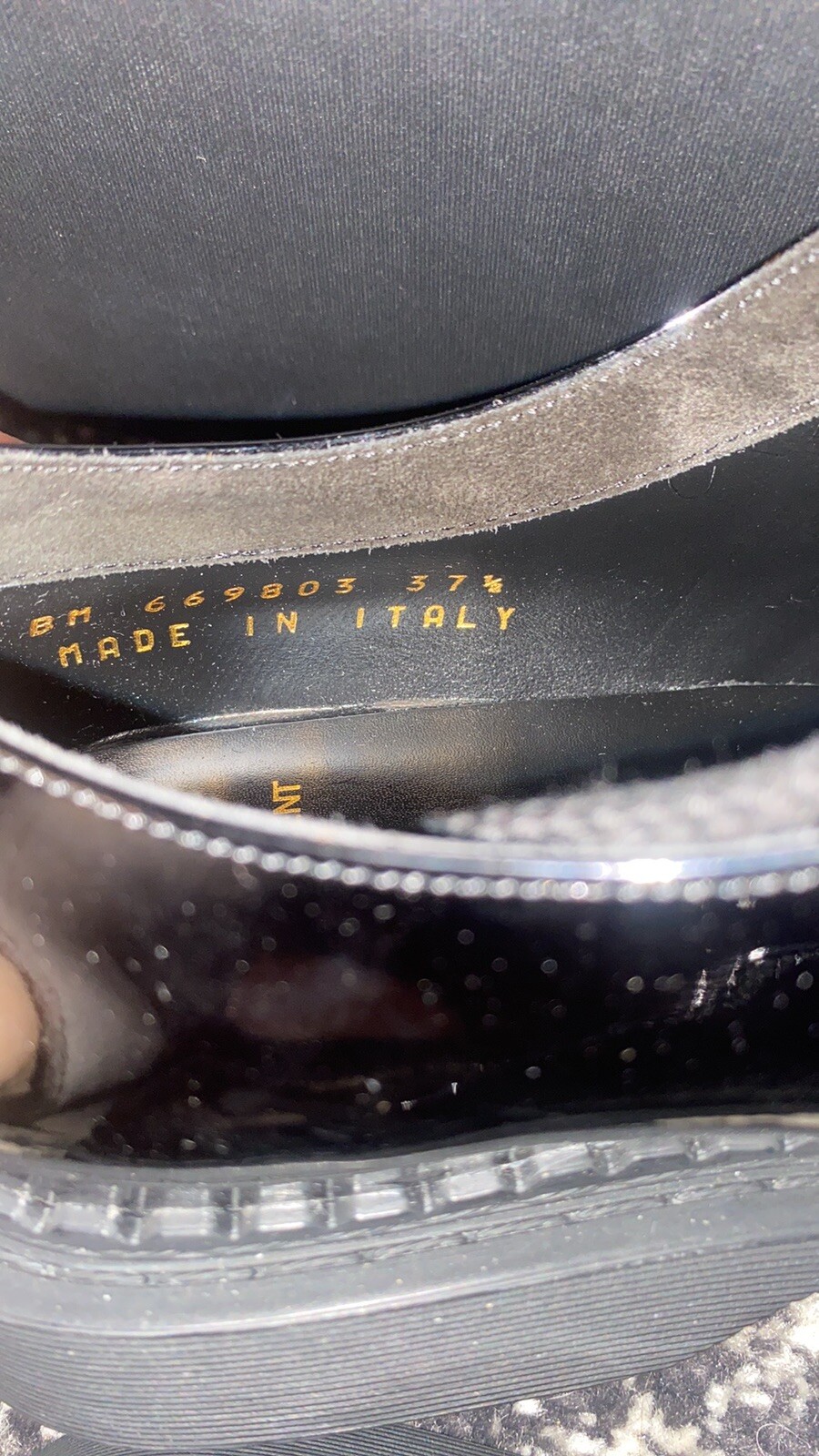 Mocassini stringati Vernice Saint Laurent Teddy 10 taglia 37 5