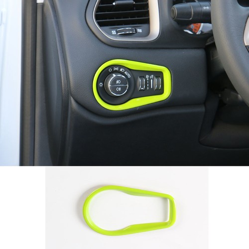 Green ABS Car Headlight Switch Button Cover Trim For Jeep Renegade 2015-2018 - Bild 1 von 10