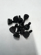 Knurled Thumb Screw Brass Black Ox 8-32 Thread 1/2 length - 10 Pieces -  7107B25