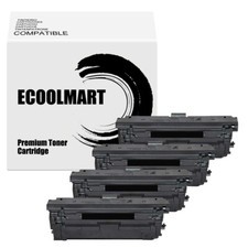 4PK Black Toner replace for HP CF360X 508X Color LaserJet Enterprise M553n M577z