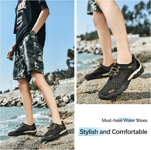Water Shoes Men Quick Drying Outdoor Hiking Barefoot Boat Footwear Aqua Shoes fo - Picture 6 of 15