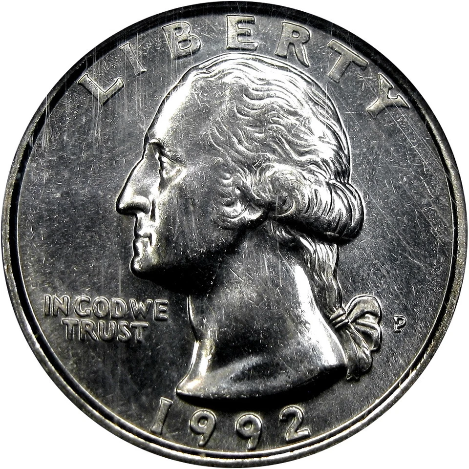 1992-P NGC MS66PL WASHINGTON ~ SCARCE POP 11/2 PROOFLIKE! - Image 2 of 4