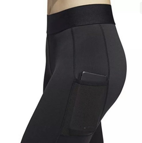 Adidas Damengröße 2XS schwarz mittelhohe Capri-Leggings Kompression $ 40 neu mit Etikett - Bild 3 von 12