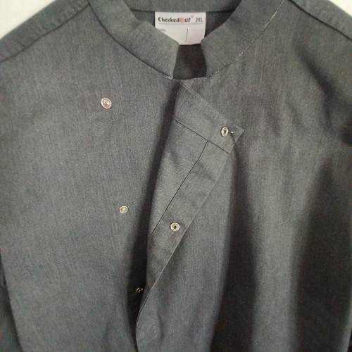 Checked out Chef coat, xL comfortable, gray, traditional, doble breast. - Picture 4 of 6