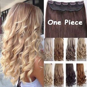 3/4 full head hair extensions human hair