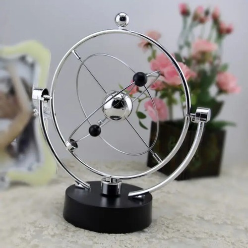 Newton Pendulum Ball Rotating Perpetual Physics Tumbler Craft Home Decor Gifts - Picture 2 of 9