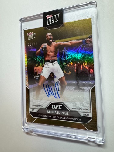 Autograph 38/50 Parallel - Michael Page - 2025 UFC Topps NOW® - Picture 3 of 7