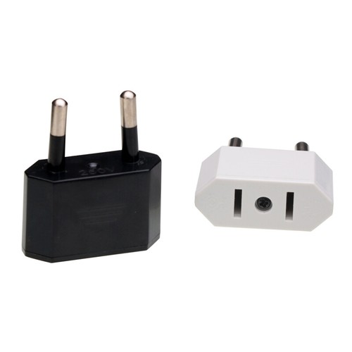5/50pcs US USA to EU Europe EURO AC Power Travel Charger Adapter Converter Plugs - Picture 27 of 27