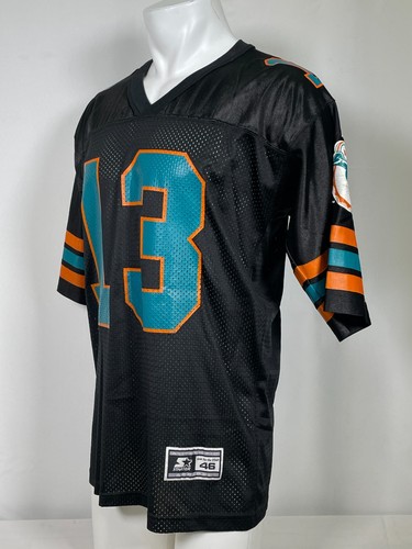 VTG Dan Marino #13 Miami Dolphins NFL Starter Black Jersey Men's MEDIUM 46 - Picture 6 of 16