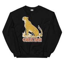 Cheetah Animal Nature Wonderful Amazing Crewneck Sweatshirt