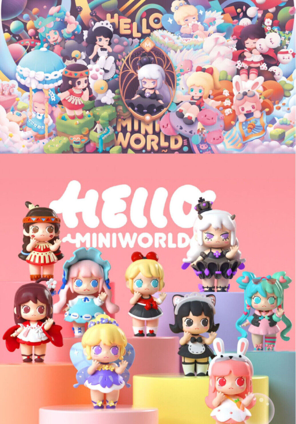 MAY229392 - HELLO MINIWORLD NON-SCALE 9PC MINI FIG DS - Previews World