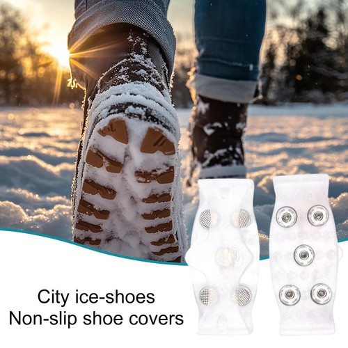 5Pairs City Ice-shoes Non-slip Shoe Covers Mountaineering Crampons for Hiking - Picture 11 of 12