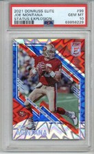 2021 DONRUSS ELITE STATUS EXPLOSION JOE MONTANA 49ERS LE 269/275 PSA 10 LOW POP