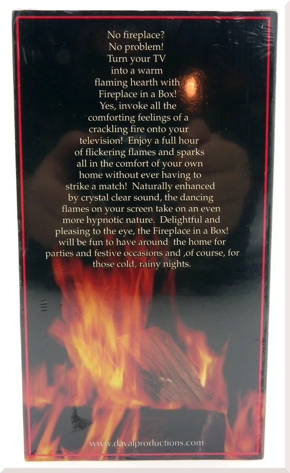 Fireplace In A Box VHS 1995 Daval Productions Christmas Holiday Novelty - Image 3 of 4