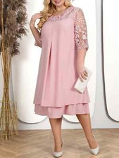 vestidos para la madre de novia elegantes con manga mujer formales fiesta plus