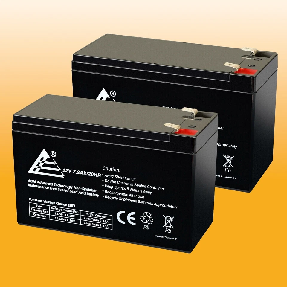 RAZOR Scooter MX350, M400, 12V 7.2ah Power Replacement Battery of 2 PACK - Image 2 of 4