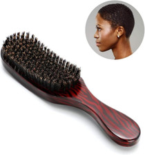 Natural Boar Bristle Hair Brush Wooden Handle for Beard and Hair Styling Men & W