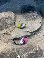 NEW HTT 1/8 oz Lead Jig Heads Circle Fishing Hooks Crappie Bass Fishing Lures