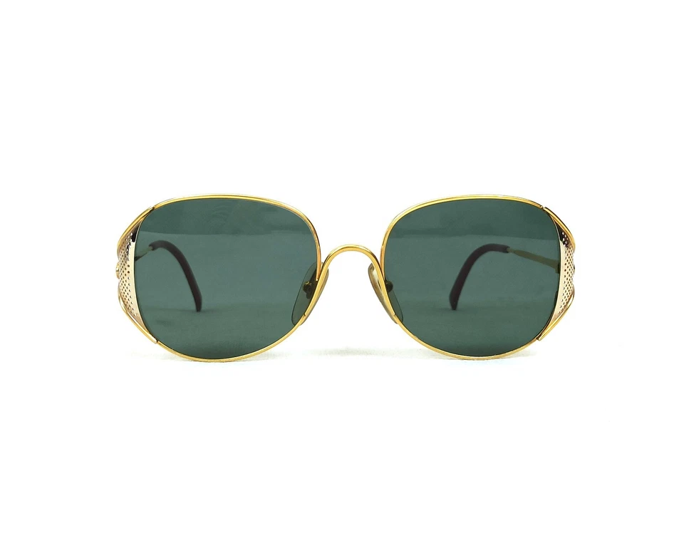 ICÓNICO CH. GAFAS DE SOL DIOR DORADAS VINTAGE ELEGANTE FRANCIA MARCO DE METAL 2362 44 Foto 3 de 4