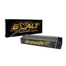 Team Exalt X-Rated 6200mah 150c 2s 7.4v Stick Lipo Battery w/5mm Bullets EXA3206