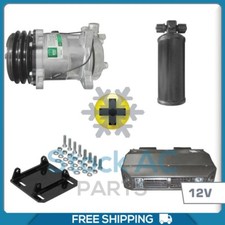 New Ac Kit Compressor With York To Sanden Mount And Receiver Under Dash New Ac Kit Compressor With York To Sanden Mount And Receiver Under Dash