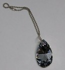 Swarovski Crystal Comet Argent Light CAL 28mm Pear Suncatcher/ Ornament; Silver