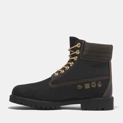 靴 Timberland AuthenticHandsewn3eyeBlackout Timberland Heritage TB0A28MBEQ4 Boot Men Black Leather 6