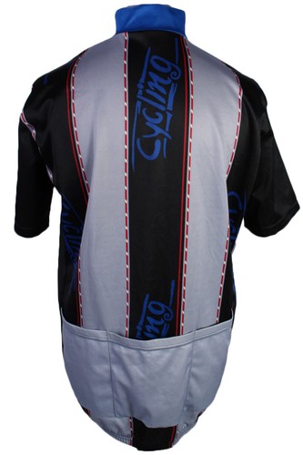 Cycling Shirt Jersey Top T shirt 90s Retro Size L -CW0458 - Picture 3 of 3