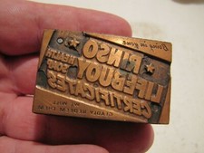 VINTAGE BRING YOUR RINSO LIFEBUOY HEALTH SOAP CERTS. BLOCK COPPER WOOD NICE 