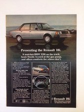 1980 Renault 18i Print Ad  
