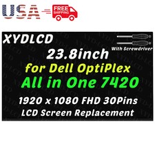 23.8" for Dell OptiPlex All-in-One 7420 LCD Screen Display Panel Replacement 24"