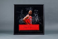 Michael Jordan Signed Game Used Floor 1996-98 UDA LE23 106cm