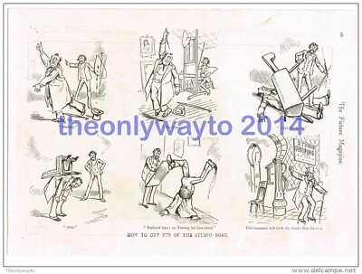 How to Get Rid of the Studio Bore, Komödie, Buchillustration, um 1895