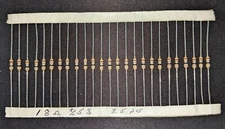 18 Ohm 1/4 WATT 5% Carbon Film Resistor, (25 pcs) NOS