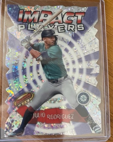 (4) 2024 Bowman’s Best Julio Rodríguez 2 Refractors 2 Mini Diamond’s - Picture 7 of 10
