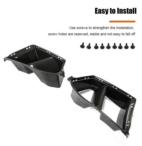 Parachoques delantero de carbono real para BMW G80 M3 G82 M4 2021-25 repuesto de ventilación de conducto de aire - Imagen 12 de 19
